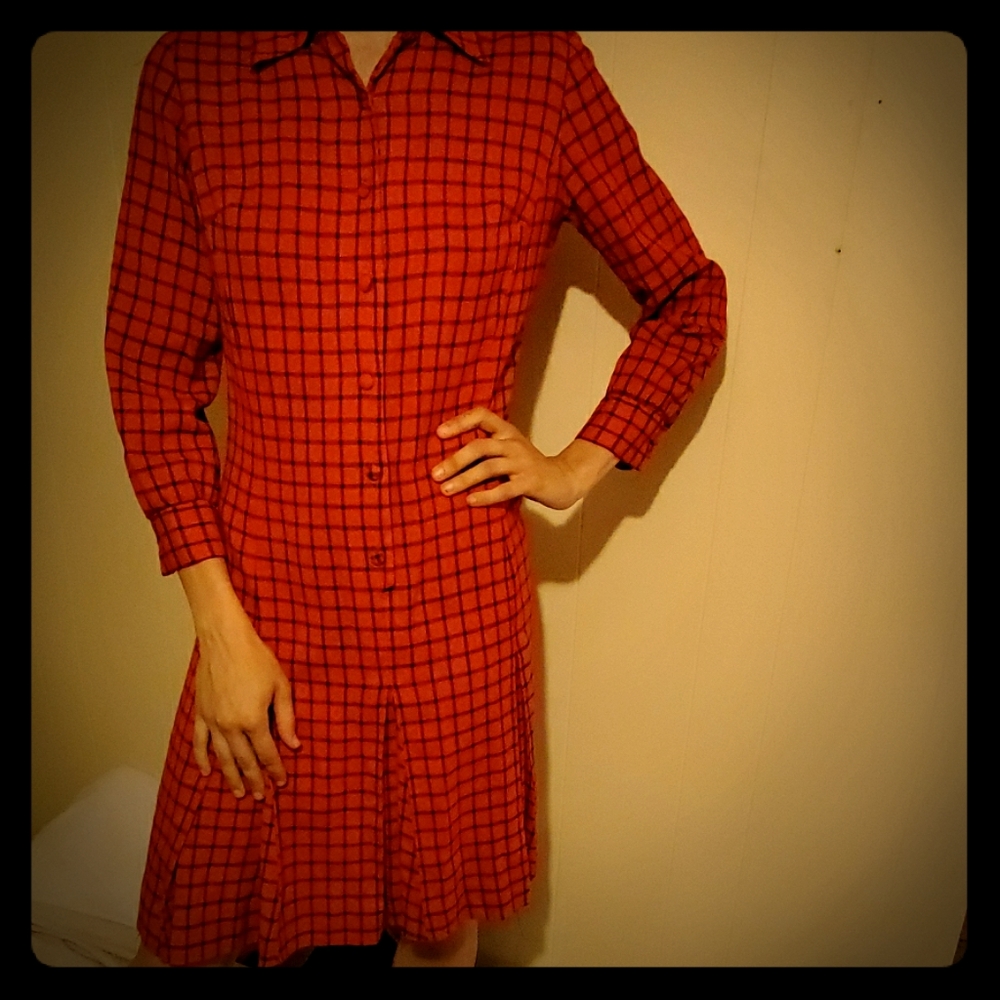 Vintage plaid dress